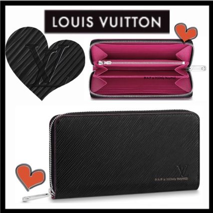 Louis Vuitton EPI 2020 SS Unisex Calfskin Bi color Plain Long Wallet Long Wallets 