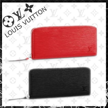 Louis Vuitton EPI 2020 SS Plain Leather Long Wallet Logo Long Wallets M60913 M60915 