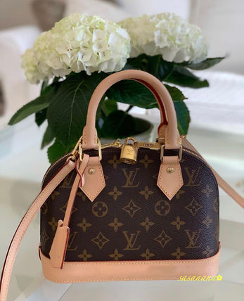 Louis Vuitton MONOGRAM 2020 SS Monogram Blended Fabrics 2WAY Plain Leather Elegant Style 