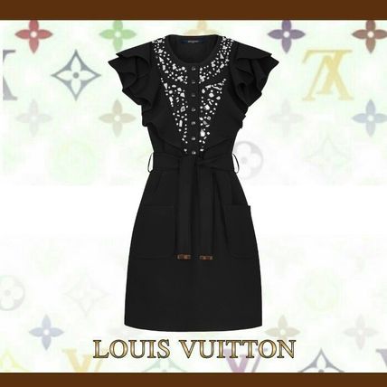 Louis Vuitton 2020 SS Belted Embroidered Dress 1A5RTI 1A5RTH 1A5RTG 1A5RTF 1A5RTE 1A5RTD 