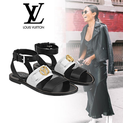 Louis Vuitton 2020 SS Open Toe Casual Style Street Style Leather Elegant Style 