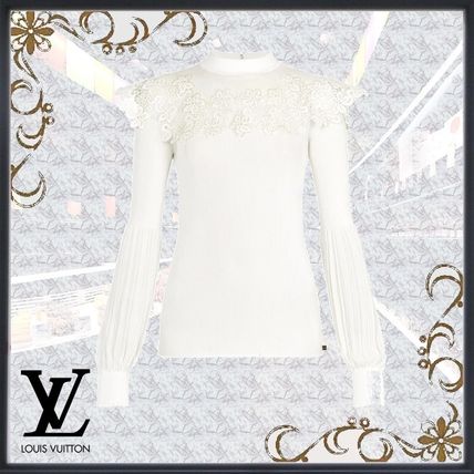 Louis Vuitton 2020 21AW Nylon Rib Blended Fabrics Long Sleeves Plain Puff Sleeves 1A7UBY 