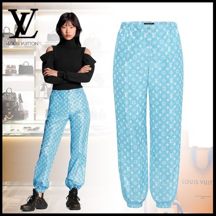 Louis Vuitton MONOGRAM 2020 SS Monogram Casual Style Silk Long Office Style Elegant