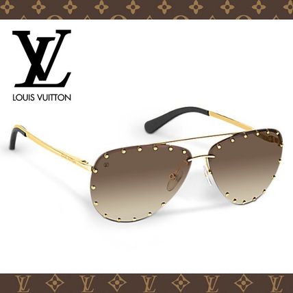 Louis Vuitton 2017 18AW Studded Tear Drop Sunglasses 