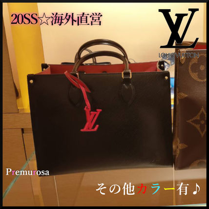 Louis Vuitton 2020 SS A4 3WAY Bi color Plain Leather Elegant Style Totes M56081 M56080 