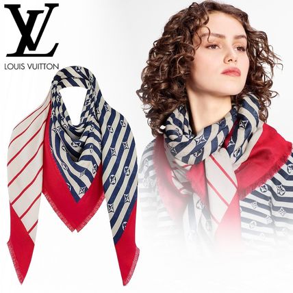 Louis Vuitton MONOGRAM 2020 SS Lv Escale Summer Stripes Shawl M76194 
