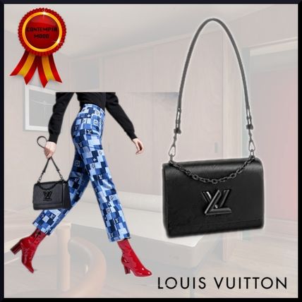 Louis Vuitton TWIST 2020 SS Casual Style 3WAY Chain Plain Leather Party Style 