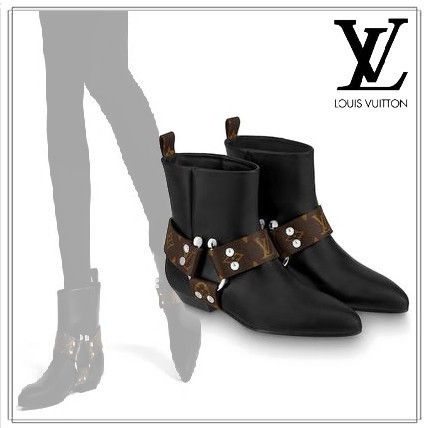 Louis Vuitton 2019 20AW Monogram Casual Style Leather Elegant Style Boots Boots