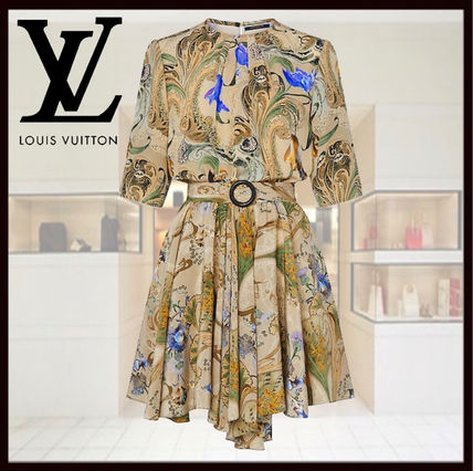 Louis Vuitton 2020 SS Short Silk Dresses 1A7T2J 