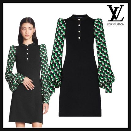 Louis Vuitton Buttoned Collar Dress 1A7UCJ 