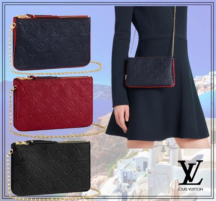 Louis Vuitton MONOGRAM EMPREINTE 2020 SS Double Zip Pochette M68568 M68574 M63916 