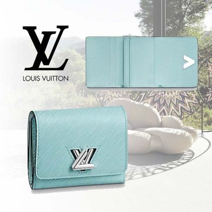 Louis Vuitton EPI 2017 18AW Leather Folding Wallet Small Wallet Logo Folding Wallets M69158 