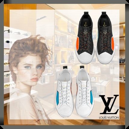 Louis Vuitton 2020 SS Casual Style Plain Leather Logo Low Top Sneakers 1A7S9D 1A7S8Y 