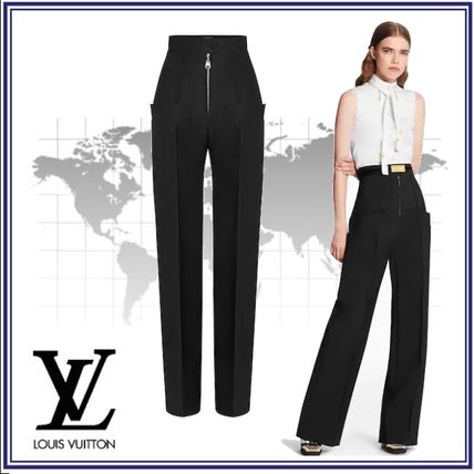 Louis Vuitton 2020 SS Wool Silk Plain Elegant Style Pants 