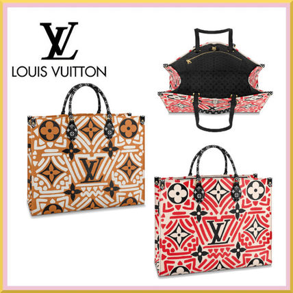 Louis Vuitton MONOGRAM 2020 21AW Monogram Leather Totes M45359 M45358 