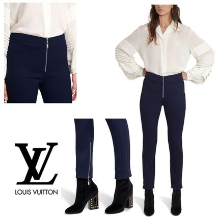 Louis Vuitton Casual Style Wool Plain Long Office Style Pants LVUUV836BCKWF04400 