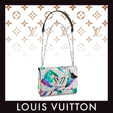 Louis Vuitton TWIST 2019 20AW Blended Fabrics 3WAY Chain Leather Elegant Style Crossbody 