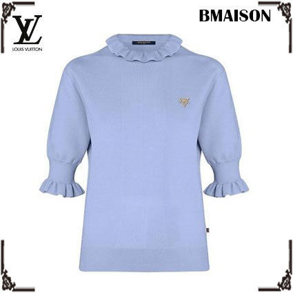 Louis Vuitton 2020 SS Short Sleeved Pullover With Frills Details 1A61HY 