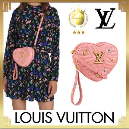 Louis Vuitton 2019 20AW Heart 3WAY Plain Leather Party Style Elegant Style Crossbody 
