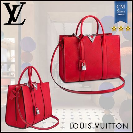 Louis Vuitton MONOGRAM 2020 SS Monogram 2WAY Leather Crossbody Logo Totes 