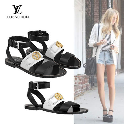 Louis Vuitton 2020 SS Casual Style Leather Elegant Style Logo Sandals 