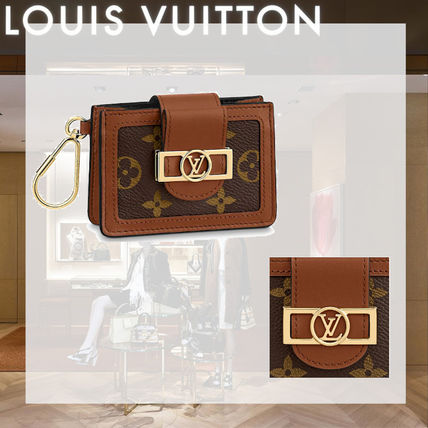 Louis Vuitton Monogram Unisex Leather Small Wallet Logo Accessories M68751 