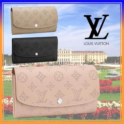 Louis Vuitton IRIS Monogram Calfskin Leather Logo Long Wallets M60143 M60144 M60145 