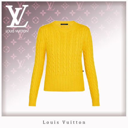 Louis Vuitton 2020 21AW Crew Neck Casual Style Wool Cashmere Blended Fabrics 1A839O 1A839N 1A839M 1A839L 