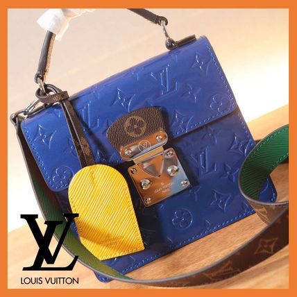 Louis Vuitton MONOGRAM VERNIS 2020 SS Monogram 2WAY Leather Crossbody Logo Shoulder Bags M90514 