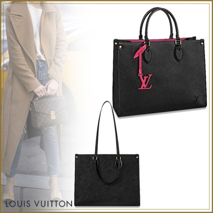 Louis Vuitton EPI Casual Style A4 2WAY Plain Leather Office Style 