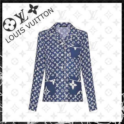 Louis Vuitton 2020 21AW Monogram Silk Lounge  Sleepwear 1A7SF4 