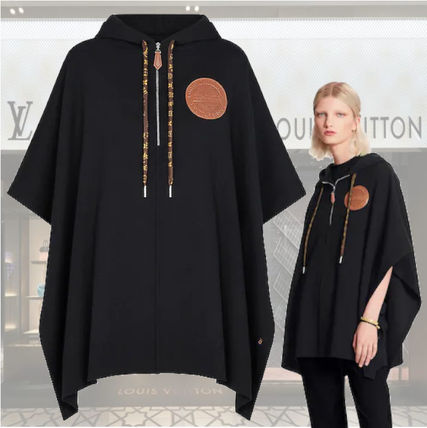 Louis Vuitton 2020 21AW Cashmere Nylon Logo Ponchos  Capes 