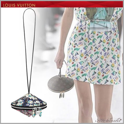 Louis Vuitton 2019 SS Flower Patterns 2WAY Leather Party Style Shoulder Bags 