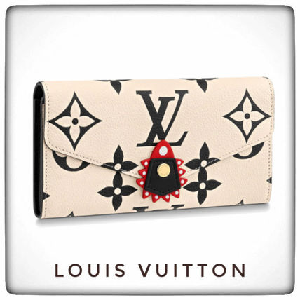 Louis Vuitton PORTEFEUILLE SARAH 2020 21AW Leather Logo Long Wallets M69514 