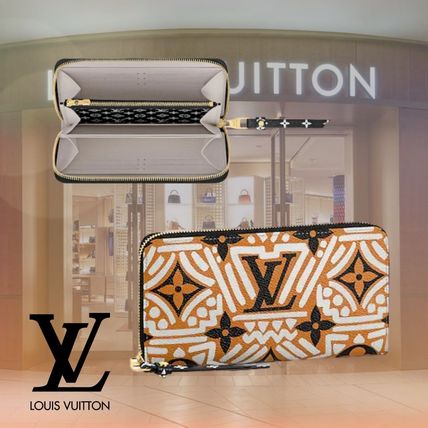 Louis Vuitton 2020 SS Leather Logo Long Wallets M69437 