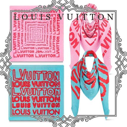Louis Vuitton 2020 21AW Casual Style Unisex Wool Silk Street Style Fringes Logo M76056 M76055 