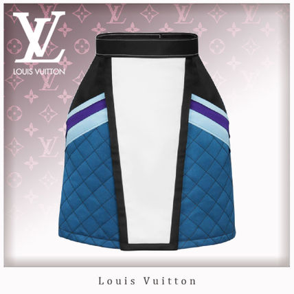 Louis Vuitton 2020 Cruise Graphic Quilted Skirt 1A624U 1A624T 