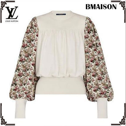 Louis Vuitton 2019 20AW Floral Bi Material Pullover 1A5RA7 