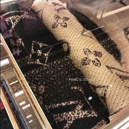 Louis Vuitton MONOGRAM 2019 20AW 2019 20AW MONOGRAM GIANT JUNGLE LOGOMANIA SCARF noir beige M75885 M75884 
