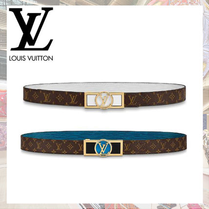 Louis Vuitton MONOGRAM 2020 SS Monogram Leather Logo Belts MP246U MP245U 
