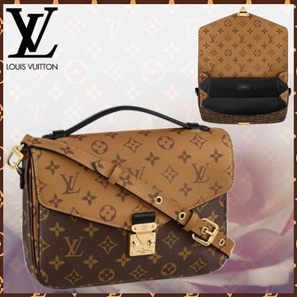 Louis Vuitton MONOGRAM Monogram Canvas Blended Fabrics 2WAY Bi color Leather 
