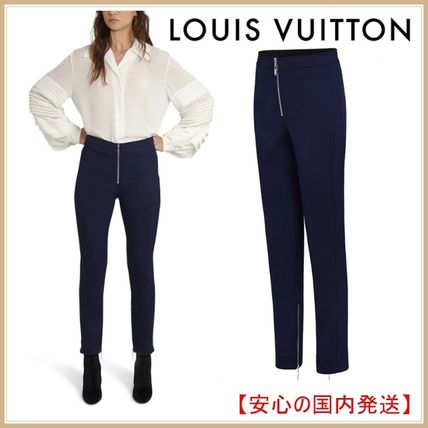 Louis Vuitton 2020 SS Casual Style Wool Plain Long Elegant Style Skinny Pants 