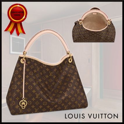 Louis Vuitton MONOGRAM 2020 SS Monogram Casual Style Canvas A4 Leather Office Style 