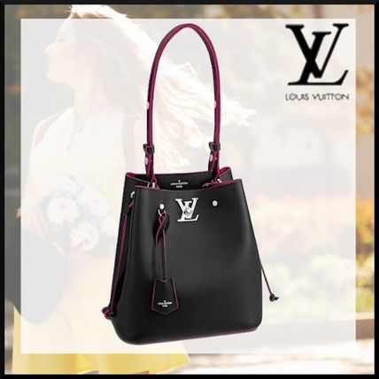 Louis Vuitton 2019 20AW 2WAY Bi color Leather Purses Elegant Style Crossbody Logo M54677 