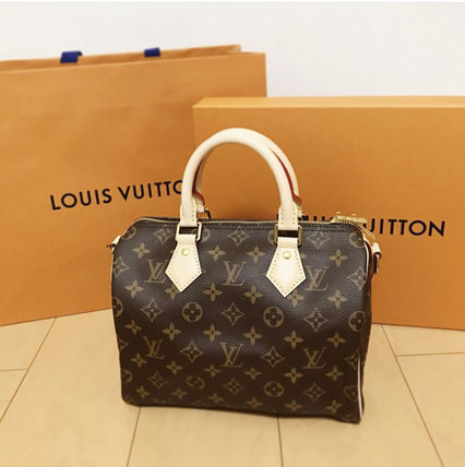 Louis Vuitton Monogram Calfskin Blended Fabrics Plain Logo M41112 