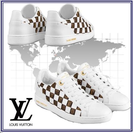 Louis Vuitton 2020 SS Monogram Casual Style Leather Low Top Sneakers 