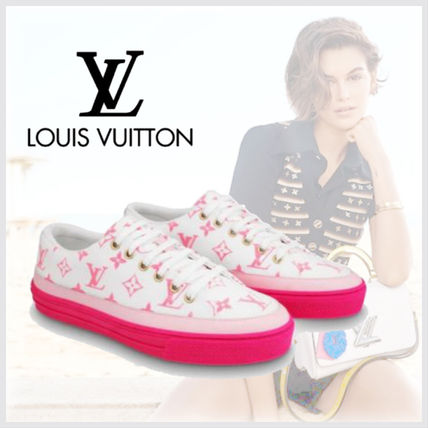 Louis Vuitton MONOGRAM 2020 SS Monogram Rubber Sole Street Style Logo Low Top Sneakers 1A65TP 