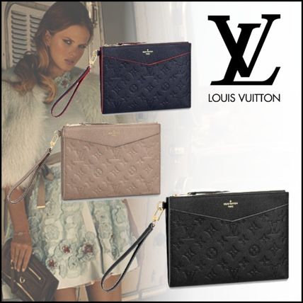 Louis Vuitton MONOGRAM EMPREINTE Monogram Bag in Bag 2WAY Leather Logo Clutches M68707 M68706 M68705 