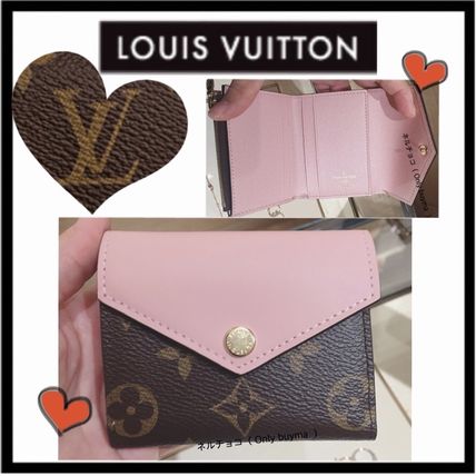 Louis Vuitton MONOGRAM 2018 19AW Monogram Canvas Bi color Small Wallet Folding Wallets 