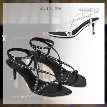 Louis Vuitton 2020 SS Monogram Casual Style Leather Pin Heels Party Style 1A7RYJ  1A7RY4 